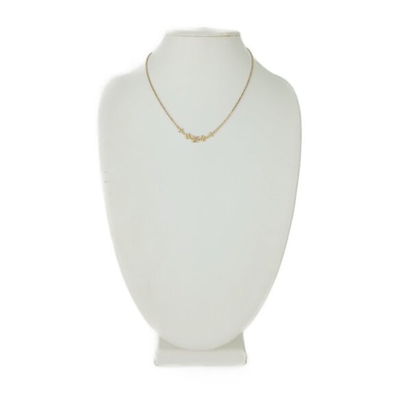 LOUIS VUITTON Gold Monogram Necklace - Picture 7 of 8